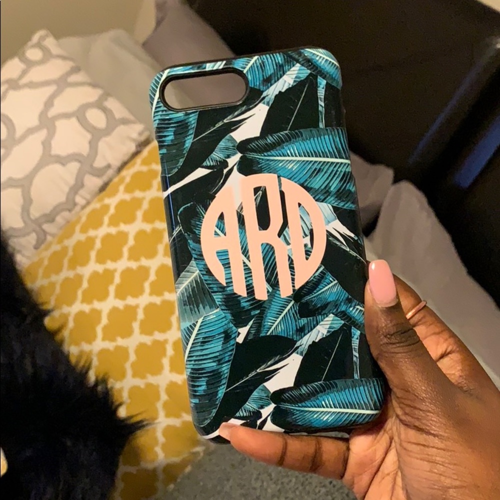 monogrammed 8 PLUS case